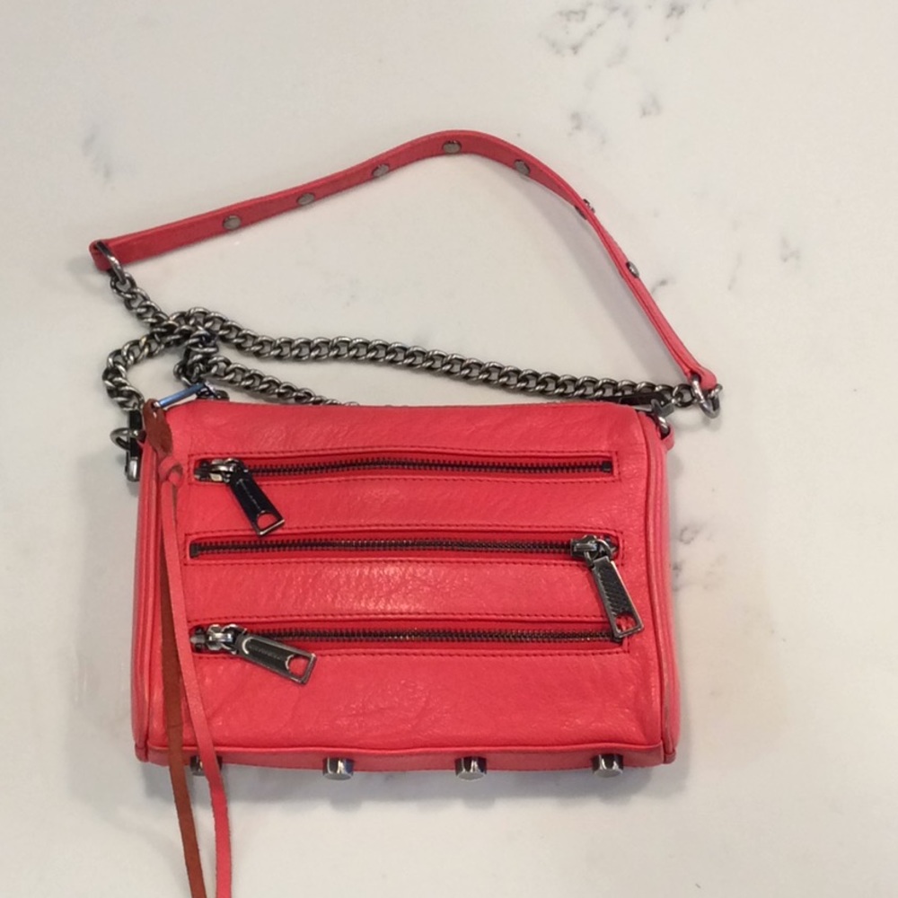 Rebecca Minkoff 3 zip in NEON CORAL 😻💋